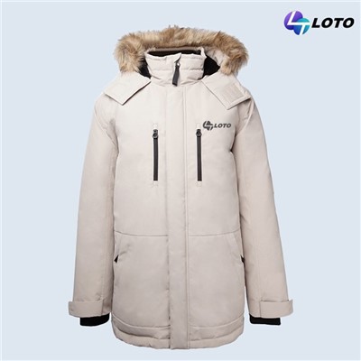 पुरुषों के लिए गद्देदार जैकेट हुड के साथ